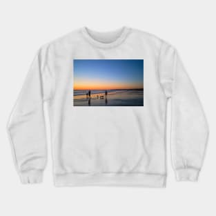 Waiting on the beach for sunrise Crewneck Sweatshirt